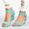 Summer Platform Sandals Fashion Women Sandal Wedges Shoes Casual Woman Peep Toe Black Causal sdc3 240328