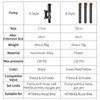 Pompa per biciclette mini in bicicletta ovest da 120 psi per pneumatico per pneumatici per pneumatici per pneumatici per pneumatici per carriera