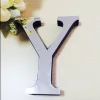 #15см Черное/Золото/Серебряное 3D зеркало английские буквы стены наклейки для логотипа Название алфавит Свадебные буквы