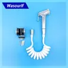 Wasourlf toilethand spuitbidet set douche slang houder vloer huisdier wassen badkamer accessoires fittingen rustruimte onderdelen wit