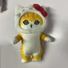 Fabrik Großhandelspreis 4 Stile 15 cm schöne Haifischkatze Plüschspielzeug Anhänger Kuromi Animation periphere Plüschschlüsselkette Kitty Cat Anhänger Kindergeschenk