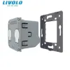 Livolo EU Standard Smart Switch Base Board, 1 Gang 2 -Wege -Steuerung, AC 220 ~ 250 V, Walllicht -Touchsschalter ohne Glasplatte,