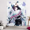 Kawaii Zimmerdekoration Hanges Tuch Anime Hintergrund Tuch Schlafzimmer Zimmer Nachttuch Wandtuch dekorative Stoff Wandteppich süßes Zimmer Dekor