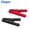 CLEQEE 15A 30A 100A ALIGATOR CLIP INSOLATO INSUMATO CRAMPATORI CLAMPATORE Adattatore Clip Clip adatta per la saldatura / Lead Test del tappo banana da 4 mm