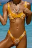 Vrouwelijke bikini-set, tweedelige badpakken Bikini Tops+ slipjes voor de zomer, S/M/L