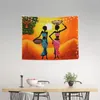 Tapestries African Women Africa Life Tapestry Wall Hanging For Living Room Custom Hippie Ethnic Style Exotic Home Decor