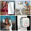 Gimbals axnen hq2 stabilisateur gimbal stabilisateur selfie bâton trépied avec une tige d'extension lumineuse bluetooth sans fil pour smartphone iPhone Android