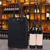 Storage Bags Thick Wine Bag Elegant Gift With Strong Load Bearing Long Handle Firm Stitching For Double Bottles Holiday