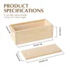 Small Silicone Wooden Soap Mold with Cover 2 lb Rectangle Silcone Liner Loaf Mould DIY Handmade Soap Making Tool