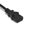 EU Power Cable 1.2m 1,5 m 5ft 1,8 m 5M Euro Type E/F Schuko Plug IEC C13 Power Supply Cable för PC Computer Monitor Printer TV