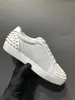 Casual Schuhe Luxus-Männer-Leder mit rotem High-Top-gedrucktem Ehepaar