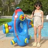 ベビースイムリングインフレータブルおもちゃ航空機形状水泳サークルシートフロートスイミングプールビーチサマーウォーターおもちゃの子供のための240328