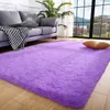 Mjuka fluffiga mattor för vardagsrum Stor plyschområde matta för flickor barn pojkar college uppgradera anti-glid rektangulär fuzzy mattmatta