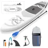 Inflatable Stand Up Paddle Board Non-Slip for All Skill Levels Surf Board with Air Pump Carry Bag Leash Standing Boat