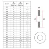 20 / 50pcs M5 M6 M8 M8 M10 M12 M14 M16 M18 M20 M22 Copper solide Renque de cuivre solide Salle du joint à anneaux Sceau des laveuses d'espaceur ordinaire