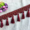 3yard/lot European Curtain Lace Trim Tassel Fringe Tassel hangende oren bank kleding tafelkleed diy trouwhuis decoratie