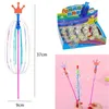 LED RAVE Toy 3/5st Magic Twist Bubble Wand Rainbow LED Glowing Bubble Stick Colorful Bubble Wand Kids Luminous Toys Wedding Party Gifts 240410