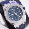 Hot AP Wrist Watch Royal Oak Offshore 26238st Blue Plate Chronograph Mens Automatic Machinery Swiss célèbre montre des diamètres de luxe 42 mm