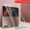 For Samsung Galaxy Z Fold 4 5 3 2 Transparent Case Front Back Protective Cover Hard PC Clear Bumper Z Fold4 Fold3 Fold5 Fundas