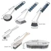 3/4Pcs Long Handle Cleaning Brush Set Kitchen Supplies Pan Washing Shoes Scrub Household Bathroom Cleaning Multipurpose Wiper