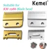 Trimmers Kemei KM1986 Hair Professional Clipper Blade Vis de rechange en argent Golden Blade Trimmer Carton Access