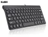 Keyboards KuWFi New Keyboard Ultra thin Quiet Small Size 78 Keys Mini Multimedia USB Keyboard For Laptop PC Macbook