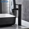Ulgksd Bacino da bagno Dispensa del rubinetto rubinetto bagno ronzio nero mixer moderno moderno rubinetti del bagno moderno