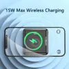 Chargers Mini Power Bank 20000mAh Qi Wireless Charger Powerbank for iPhone14 Samsung Fast Charging Poverbank Portable Charger with Cable