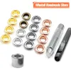 200pcs 8mm -Loch -Metall -Ösen Grommeten mit Waschmaschine Punch Set Tool DIY Clothes Schuhe Gürtbeutel Tags Ledercraft Accessoires