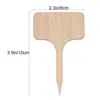 10pcs T-Type Bamboo Plant Labels Eco-Friendly Wooden Plant Sign Tags Garden Markers for Seed Potted Herbs Flowers Tools 10*6cm