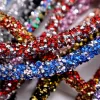 1 quintal de 6/7mm resina glitter strassm strassim corda cordão de lantejoulas de lantejoulas para colar de joalheria de joias decoração de festa de casamento