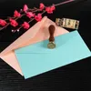20pcs 22x11cmカラフルな紙の封筒結婚式の招待状装飾的な封筒ギフトカード包装封筒文房具用品