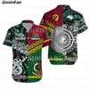 Vanuatu Nouvelle-Zélande 3D partout pour hommes imprimés Hawaiian Aloha Shirts mâle Camisa Summer Beach T-shirt Unisexe Tees Femme Tops T1