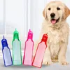 250 ml/500 ml Pet Dog Water Bottle Plastic Portable Water Bottle Pets Husdjur Utomhus Travel Dricksvatten Matar Bowl Foldbar