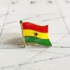 Ghana National Flag brodery Patches Badge Bouclier et Pin de forme carrée