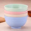 Bowls 4PCS/Set 6inch Fiber Rice Simple Household Dish Soup Storage For Women Men Children Kitchen Tools