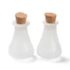 10pcs Mini Glass Cork Bottles Small Wishing Bottles DIY Vials for Home Decorations Wedding Birthday Party Glass Jars 17x27mm