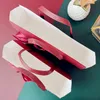 Caixa de papel portátil de stobag Rose Flower Presents Handmade Biscuit Snack Wedding Birthday Gift Packaging Supplies 5pcs