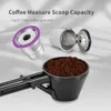 Funnuto da caffè per caffettiere per fling ridotto di cucchiaio kcup spoon design a scorrimento misura 2 pezzi accessori da cucina 240410