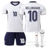 Voetbalshirts heren 2024 Cup England Home 9 Kane 10 Bellingham 7 Foden 4 Rice Short Short Set Set met korte mouwen