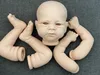 Elijah 18 cali Un/Painted Bebe Reborn Doll Zestawy ręcznie wykonane realistyczne nowonarodzone lalki Niepustowe akcesoria lalki