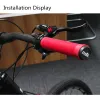Odi Puques de bicicleta Silicona Strisk Mountain Bike Manillar agarre Anti-Slip Shock-absorbente MTB empuñaduras Mango Piezas de ciclismo