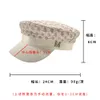 Nieuwe M-Label Seersucker Beret voor vrouwen in de winter, kleine geur, marine hoed, Britse veelzijdige briefschilder hoed