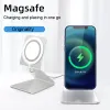 Stands MAGSAFE Charger Phone Horsder Magnetic Wireless Phone Stand pour l'iPhone 12 / 13/14 série 15W Chargeur Fast Charger Desktop Phone Stand