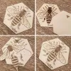 Montessori Wooden Life Cycle Puzzles Toy Bee Insect Structure d'apprentissage Cycle de croissance de la plante Science Aides d'enseignement