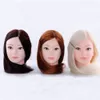 65 cm Synthetische High Temperature Hair Professional Mannequin Head for Barber Practice Hairstyle Hairdresser Doll Training Head