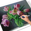 Evershine 5d Diy Diamond Painting Orchid Mosaic Art Art Diamond Emlasdery Flowers Изображение вазы вазы ручной работы