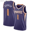 Heren Kevin Durant Basketball Jersey Phoenixs Sun Chris Paul Steve Nash Charles Barkley DeAndre Ayton PHX 2023/24 Fast Break Shirt