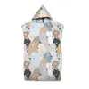 Motage d'ours mignon ours en plein air Microfibre microfibre rapide Planche de plage sèche Poncho Femmes Man Swim Surf Remplacement Paintes de remplacement