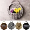 Garden Wall-mounted Flower Basket Large Size Handmade Rattan flower Flowerpot Rustic Birds Nest Basket pot A7R1 Wicker Y7J0